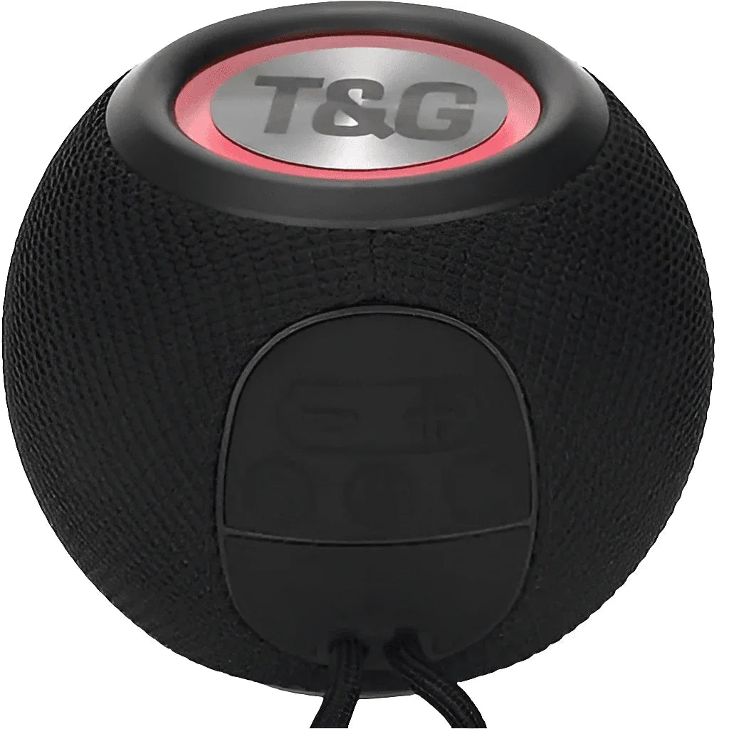 Tg-337 3d stereo su geçirmez rgb led ışıklı 1200mah 5w süper bass fm radyo sd kart usb aux destekli taşınabilir bluetooth hoperlör - H1U - KolayMagza KM Technology