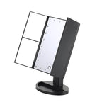 21 led ayaarlanabilir ışıklı masa üstü makyaj aynası 1x 2x 3x büyüteçli dokunmatik ekran - G3U - KolayMagza KM Technology