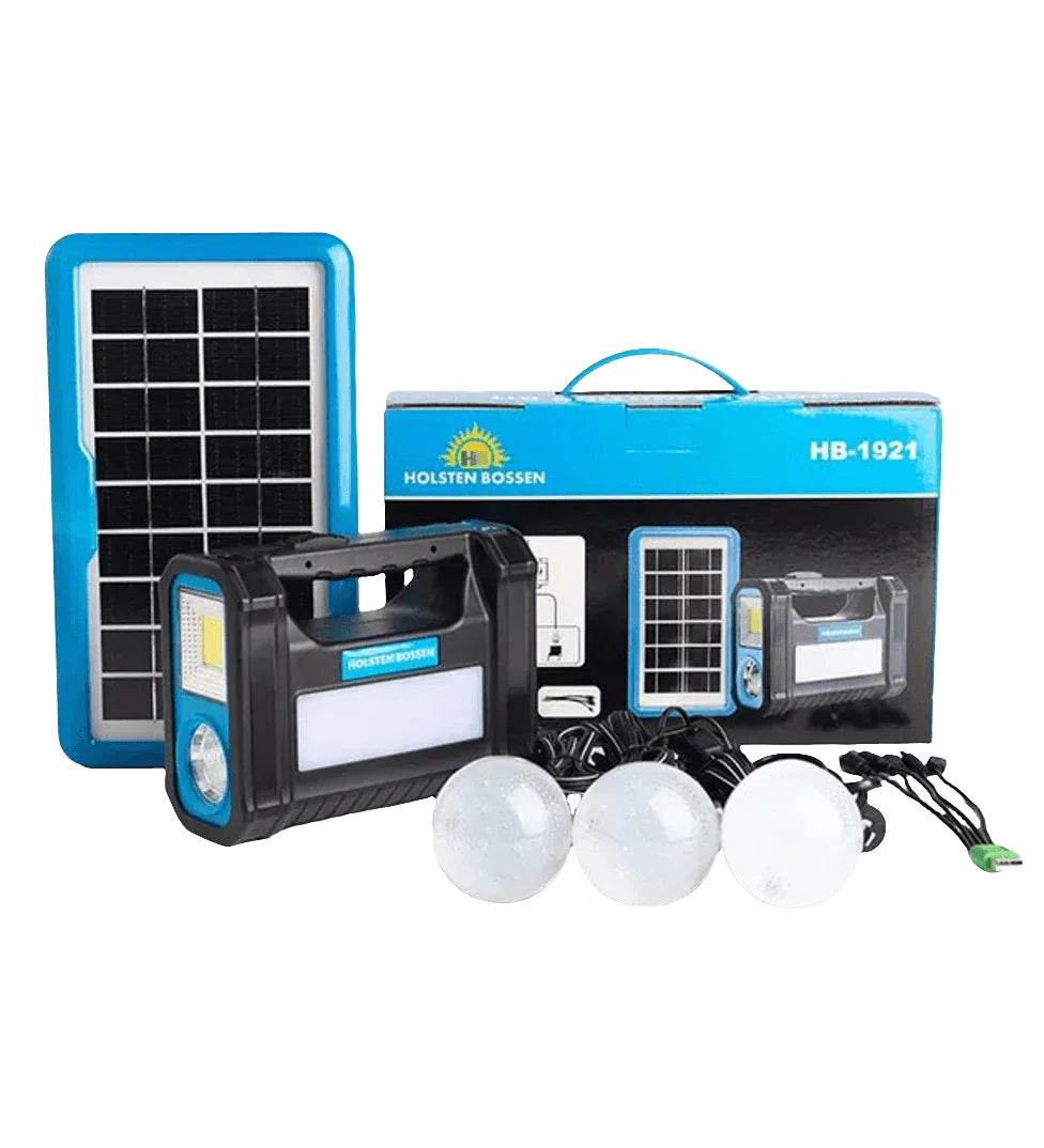 Güneş panelli 3 lambalı ve fenerli taşınabilir enerji bankı 9v/3v Aydınlatma Sistemi Solar Sistemli Kamp Lambası El Lambası Bahçe Lambası - G6U - KolayMagza KM Technology
