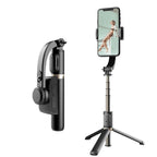Q08 3‑in‑1 gimbal selfie sopa | bluetooth’lu 360° döner tripodlu telefon sabitleyici - G3Z - KolayMagza KM Technology