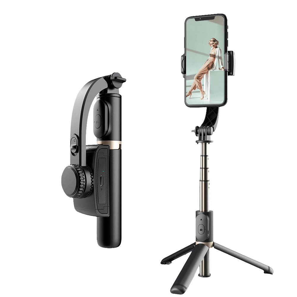 Q08 3‑in‑1 gimbal selfie sopa | bluetooth’lu 360° döner tripodlu telefon sabitleyici - G3Z - KolayMagza
