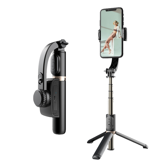 Q08 3-in-1 gimbal selfie stick | Bluetooth 360° rotating tripod phone stabilizer - G3Z