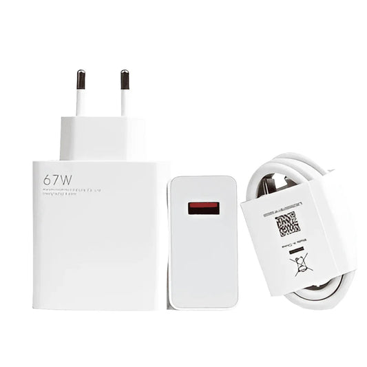 Xaomi 67w saniyeli turbo destekli usb çıkışlı başlık ve usb typec şarj seti - S2R