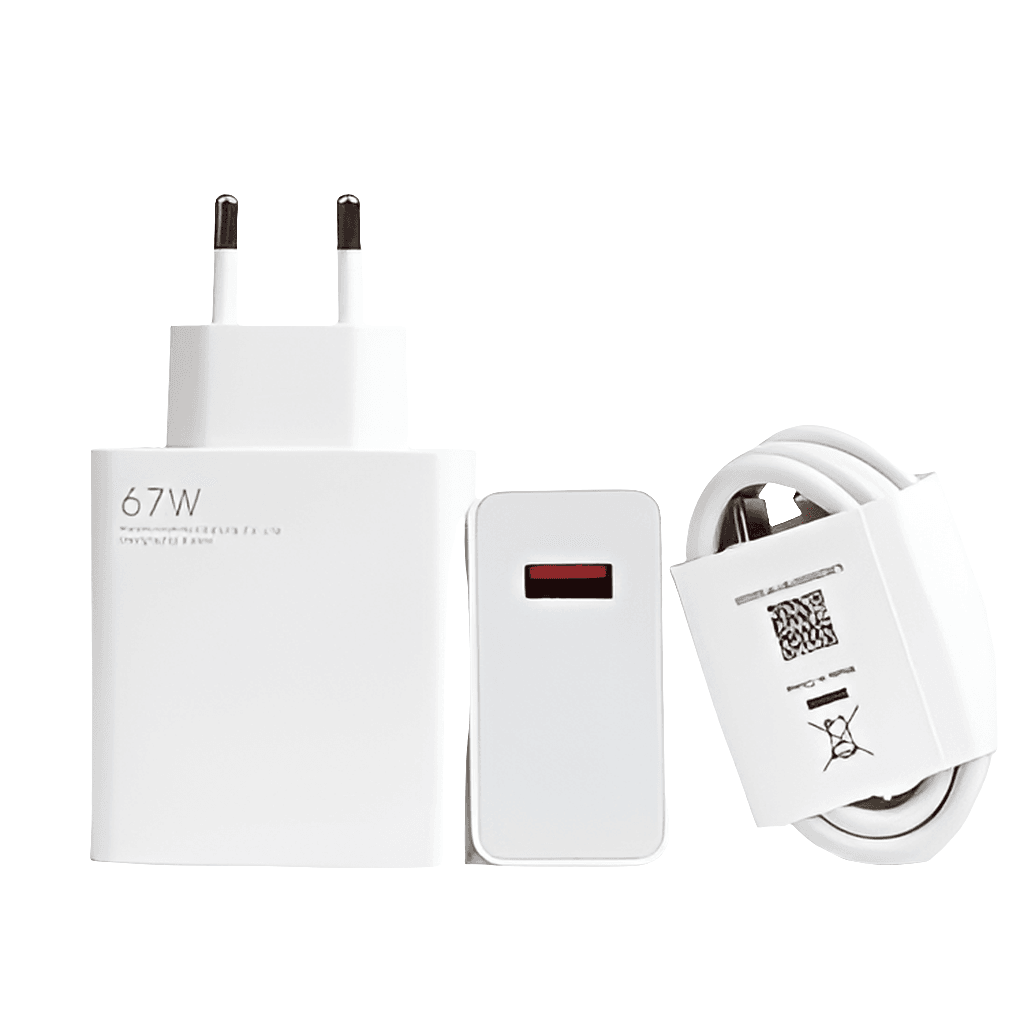 Xaomi 67w saniyeli turbo destekli usb çıkışlı başlık ve usb typec şarj seti - S2R - KolayMagza