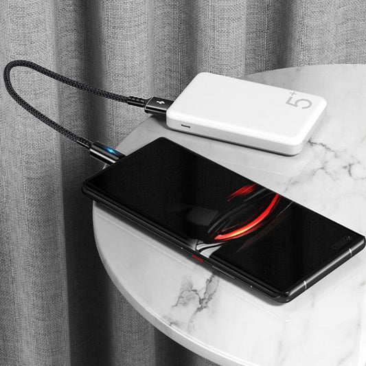 كابل شحن قصير من نوع USB Type C Lk-234 بطول 25 سم 3.4 أمبير