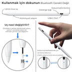 Pencil şarj edilebilir tablet kalemi