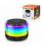 ( 5 adet ) Xertmt H2 RGB LED Işıklı Taşınabilir Bluetooth Hoparlör - Kablosuz Ses Bombası Tucci