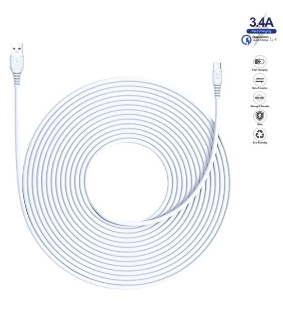 3 metre usb TypeC 2,4A hızlı veri aktarım ve şarj kablosu - S1U - KolayMagza