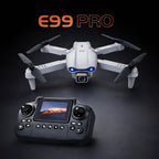 E99 Pro Katlanabilir Mini Drone - HD Çift Kameralı, Wi-Fi FPV Canlı Görüntü Aktarımlı, Akıllı Hover Sabitleme Destekli Başlangıç ve Hobi Drone'u LENSUN