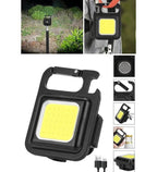 3ü1 arada mıknatıslı acil kamp led feneri, anahtarlık ve şişe açıcı, şarj edilebilir - G6A - KolayMagza