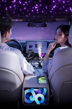 forefo Car C7 5in1 Çok Fonksiyonlu Akıllı Araç Şarj Cihazı - 45W PD 3.0 Fast Charge, Entegre Kablolu, Kokulu Difüzör, Atmosfer Işıklı, 180° Dönebilen Başlık