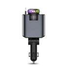 forefo Car C7 5in1 Çok Fonksiyonlu Akıllı Araç Şarj Cihazı - 45W PD 3.0 Fast Charge, Entegre Kablolu, Kokulu Difüzör, Atmosfer Işıklı, 180° Dönebilen Başlık