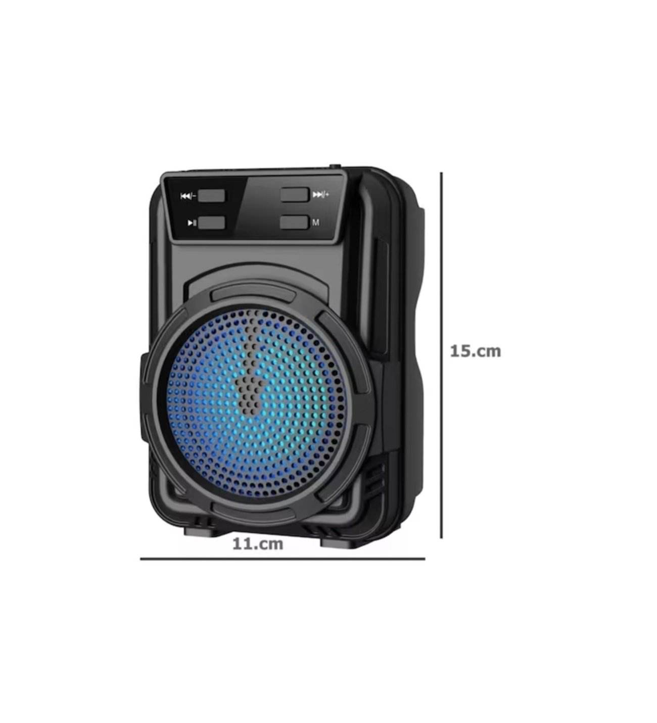 Fm-Sd Kart Usb Girişli Işıklı Ses Bombası Bluetooth Hoparlör Gts-1346 - H3D - KolayMagza