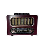 Kbroad full band radyo ahşap tasarım fm/am/sw/usb/tf destekli şarj edilebilir bluetooth hoparlör