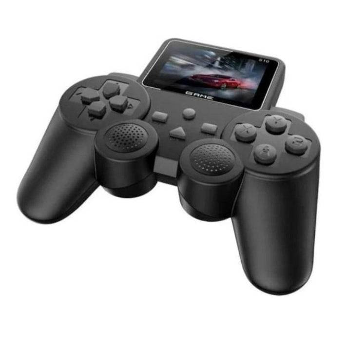 Dahili renkli ekranlı 500 retro oyunlu şarjlı kablosuz oyun konsulu S10 - G5O - KolayMagza