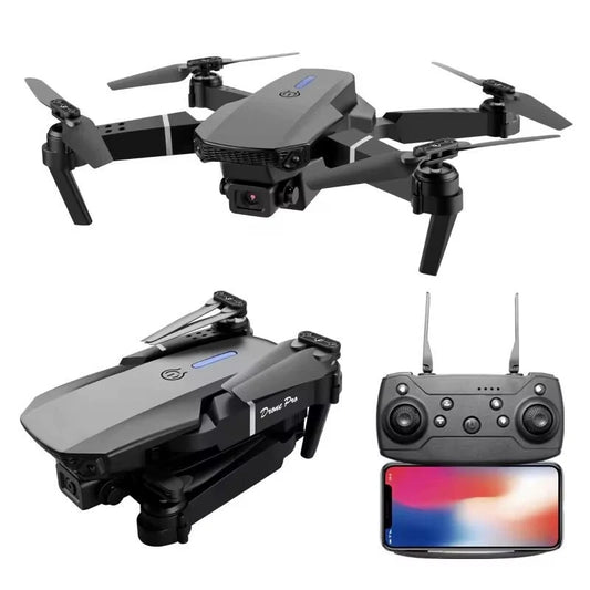 E88 4k HD Dual Camera App Control Wifi Foldable Smart Drone - G5R