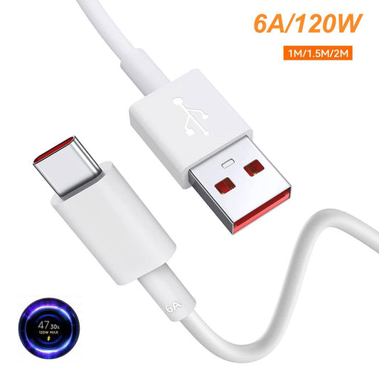 120w usb typeC süper hızlı turbo destekli şarj kablosu
