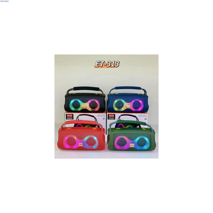 Taşınabilir rgb led ışıklı 12 saat çalışma süreli mikrofonlu basslı 5,3v bluetooth hoparlör - H3E
