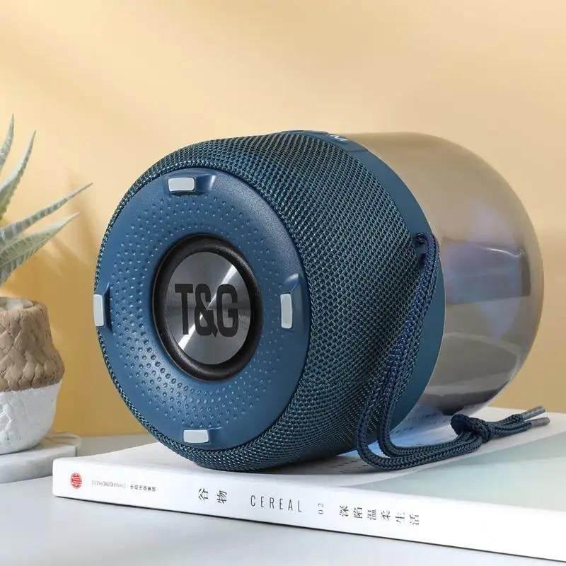Tg-325 bluetooth hoparlör nfc 360 stereo ses 10w baslı fm radyo sd kart usb aux destekli 1800mah - H1V - KolayMagza KM Technology
