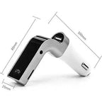 G7 araç çakmaklık bluetooth kiti fm transmitter usb çıkışlı - G1U - KolayMagza