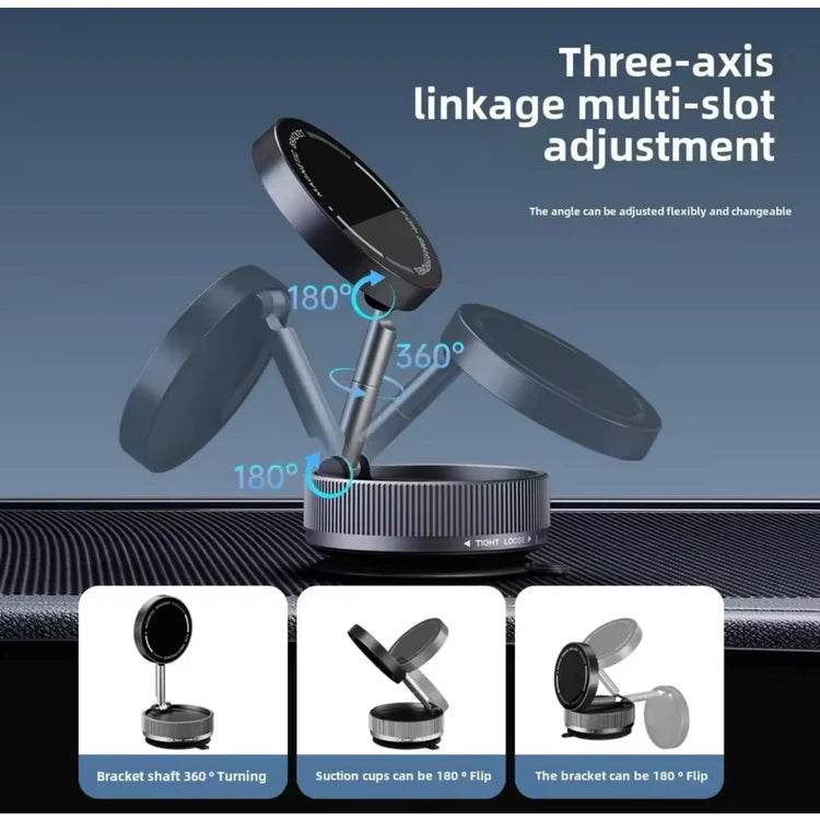 K10a vantuzlu emişli magnetik telefon tutucu ayarlanabilir yükseklikli araç içi torpidoya veya cama takılabilir - R2J - KolayMagza