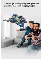 F166 Uçak Flying Club Dayanıklı Köpük Gövdeli 2.4ghz Uzaktan kumandalı 360Derece Dönebilen şarj edilebilir bataryalı oyuncak uçak - G6V - KolayMagza