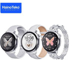 G12 mini amoled yuvarlak ekranlı 3 kordonlu kadınlara özel akıllı saat - A2P - KolayMagza