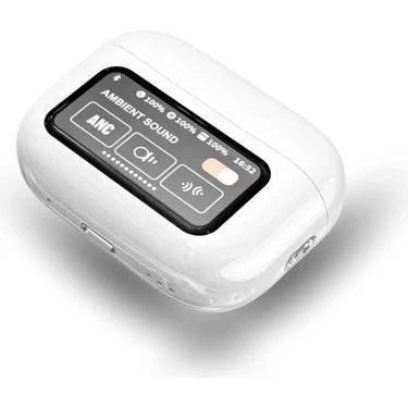 Ekranlı Air 4,nesil anc dokunmatik bluetooth kulaklık t12 - B2S - KolayMagza KM Technology