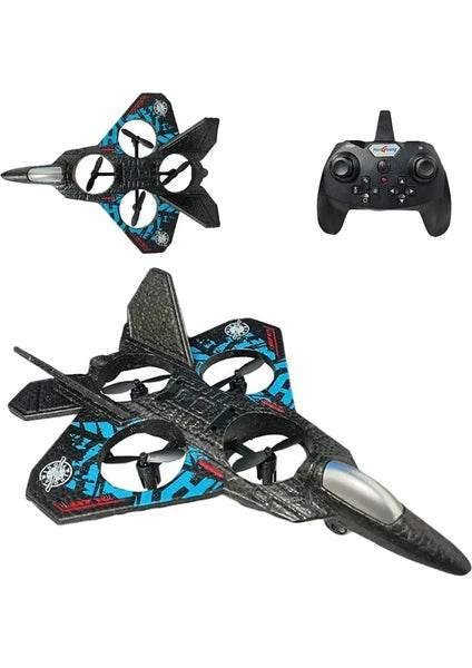 F166 Uçak Flying Club Dayanıklı Köpük Gövdeli 2.4ghz Uzaktan kumandalı 360Derece Dönebilen şarj edilebilir bataryalı oyuncak uçak - G6V - KolayMagza