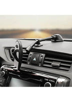 Dirsek destekli uzun yaylı kollu vantuzlu torpido ve cama takılabilir vakumlu 360 derece ayarlanabilir araç içi telefon tutucu - R2M - KolayMagza KM Technology