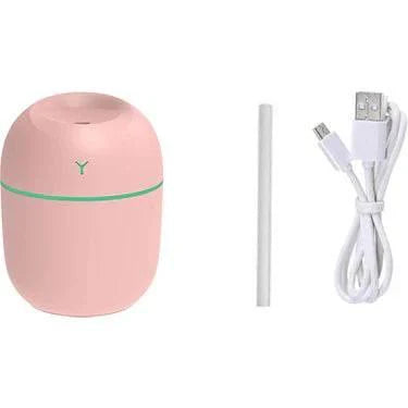 مرطب هواء محمول 3 في 1، سعة 220 مل، مع جهاز رذاذ ضوئي RGB وناشر رائحة، هادئ وفعال - G4V