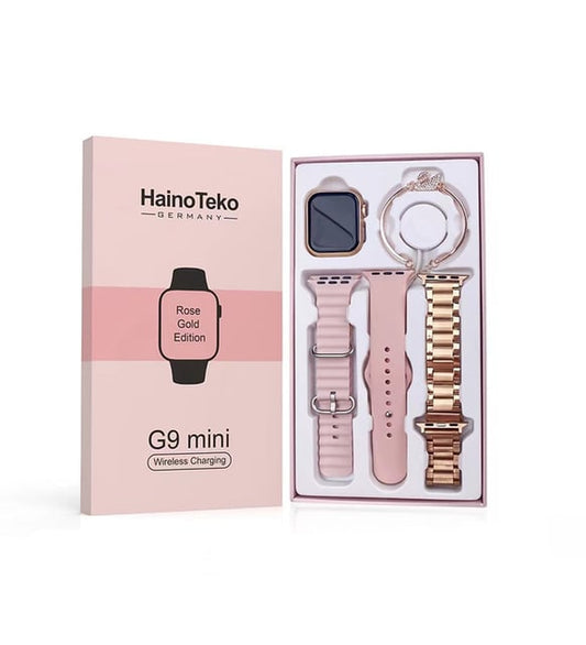 G9 Mini 41mm Akıllı Kadın Saati – Bilezikli, 3 Kordonlu, Şık ve Akıllı