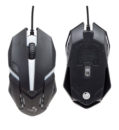 ماوس ألعاب سلكي بمدخل USB وإضاءة RGB X1