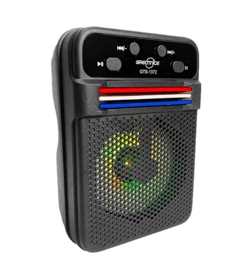 Gts-1372 led ışıklı usb ve hafıza kartı destekli bluetooth hoparlör - H1B - KolayMagza KM Technology