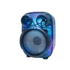 Gts-2166 rgb ışıklı 3 inç fm radio usb hafıza kart destekli 5W kablosuz Bluetooth hoparlör - H3J - KolayMagza KM Technology