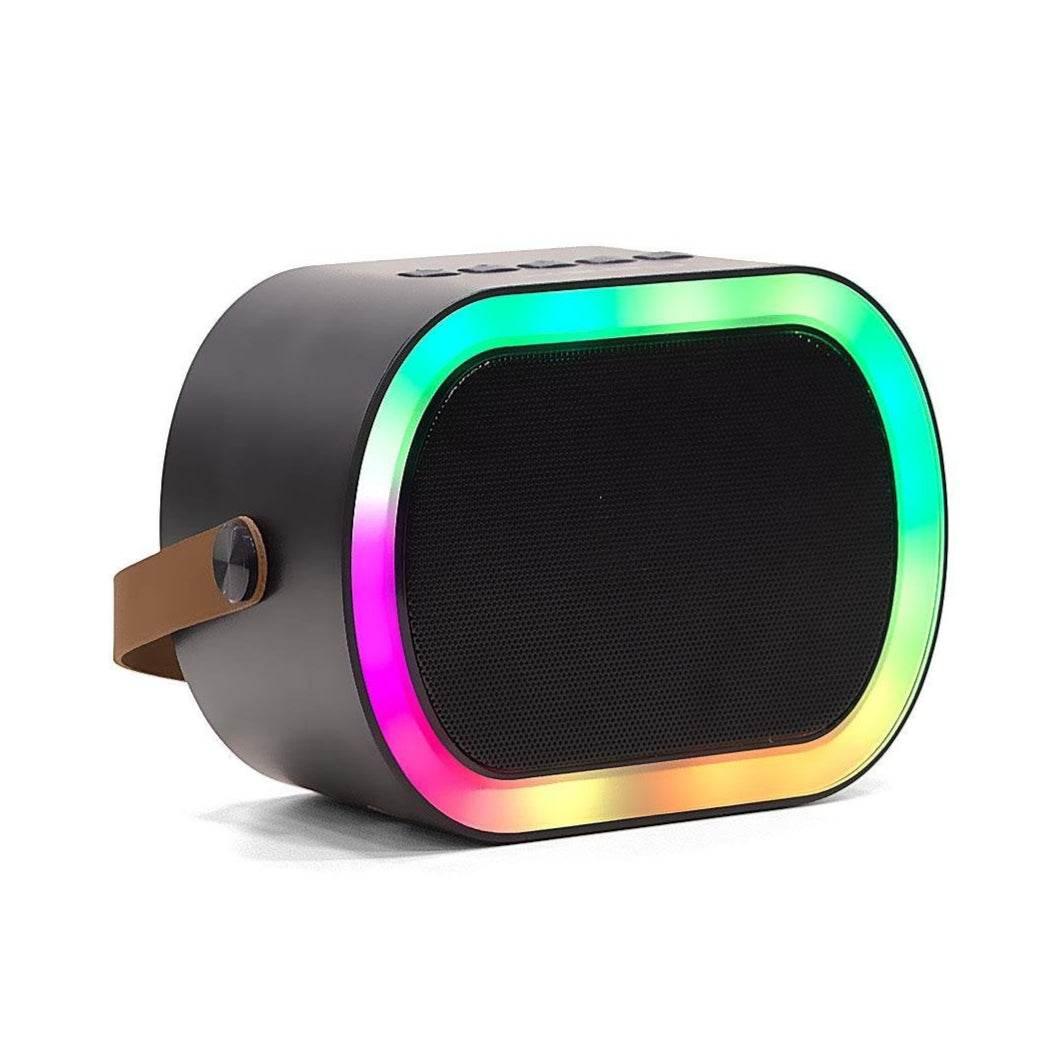 XM-66 rgb ışıklı tek mikrofonlu taşınabilir şarj edilebilir bluetooth hoparlör
