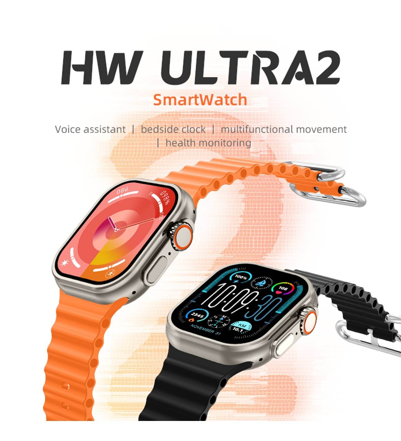 Hw ultra max 49mm amoled ekranlı 2,2 inç ios android uyumlu akıllı saat - A3D - KolayMagza