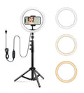 Ring fill light beyaz sarı selfie 26cm ışığı ayak dahil hx-260