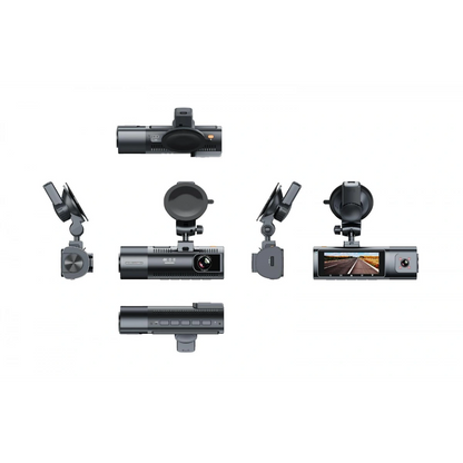 K17 ARAÇ İÇİ kamera EKRANLI 4K UHD ÖN-ARKA-İÇ KAMERA Gece Görüş, Çift Lens Dashcam Kayıt - G6R