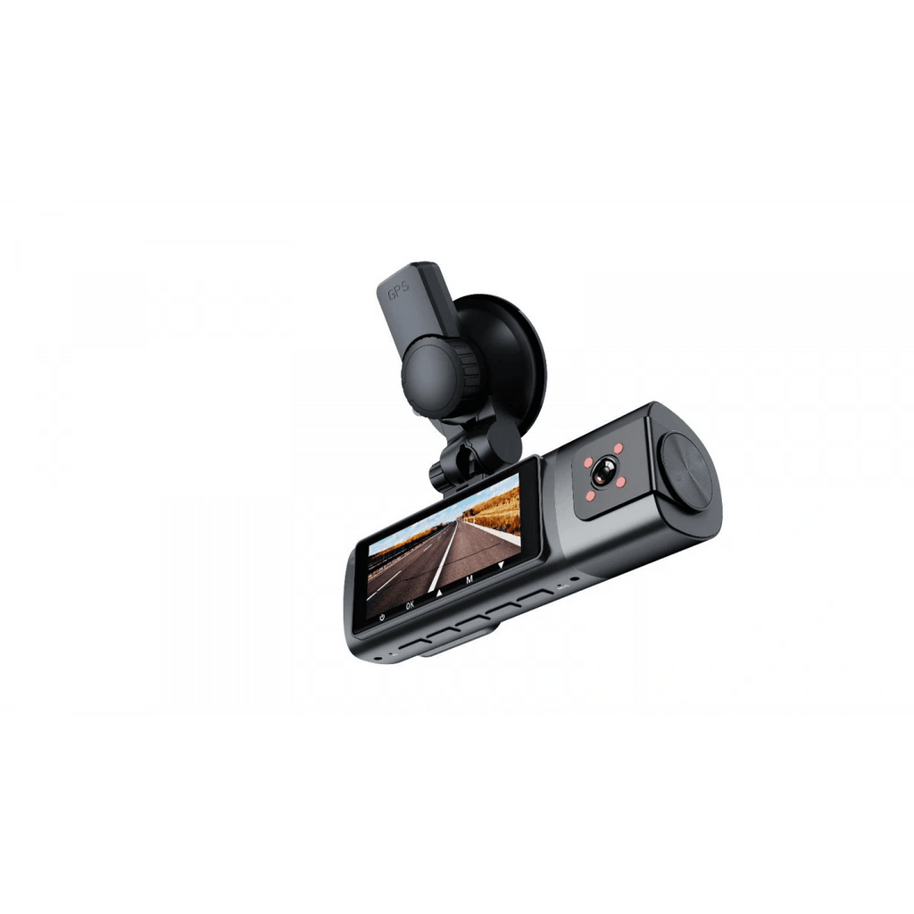 K17 ARAÇ İÇİ kamera EKRANLI 4K UHD ÖN-ARKA-İÇ KAMERA Gece Görüş, Çift Lens Dashcam Kayıt - G6R - KolayMagza