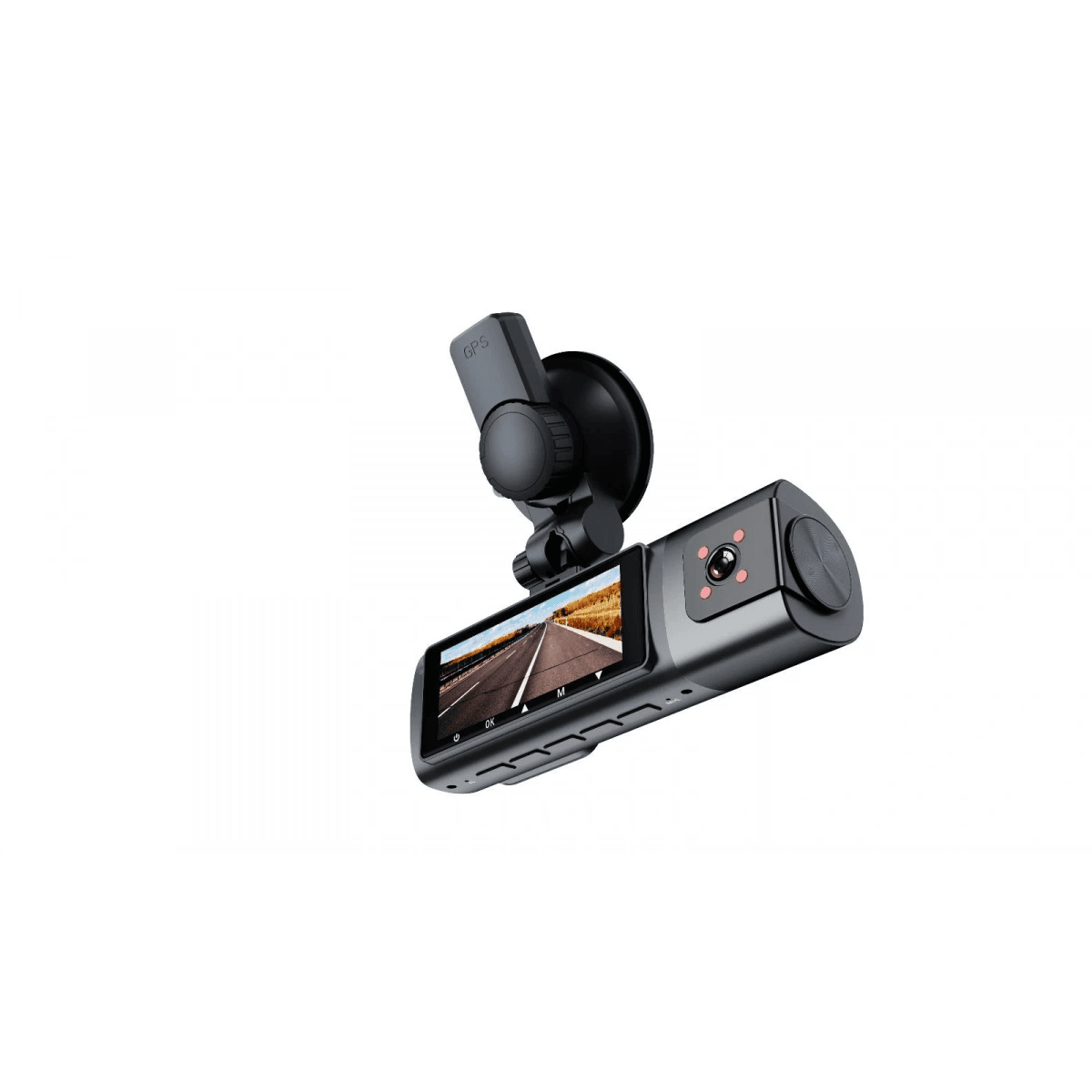 K17 ARAÇ İÇİ kamera EKRANLI 4K UHD ÖN-ARKA-İÇ KAMERA Gece Görüş, Çift Lens Dashcam Kayıt - G6R - KolayMagza