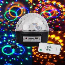 Disco topu kumandalı ışık (mp3 led magic ball) usb sd kart hafıza destekli bluetooth hoperlör - H1A - KolayMagza