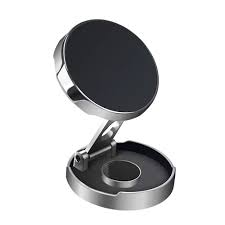 Magnetic foldable metal car phone holder | dashboard mountable, adjustable angle, compatible with all phones h500 - R1X