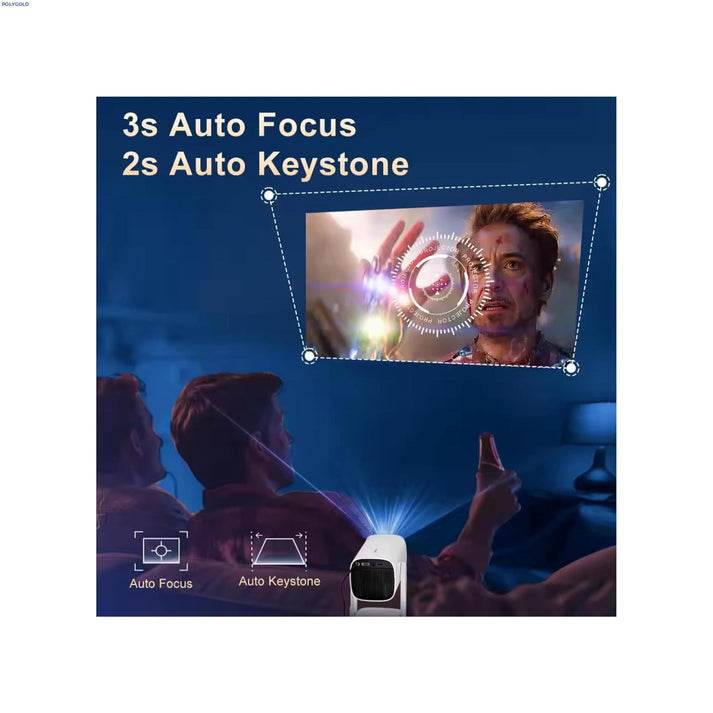 K2 Kablosuz Projektör Ultra HD, 4 Saat Şarj Kapasitesi, 300 ANSI, Wifi 6, Bluetooth 5.2, Android 11 - G5P - KolayMagza