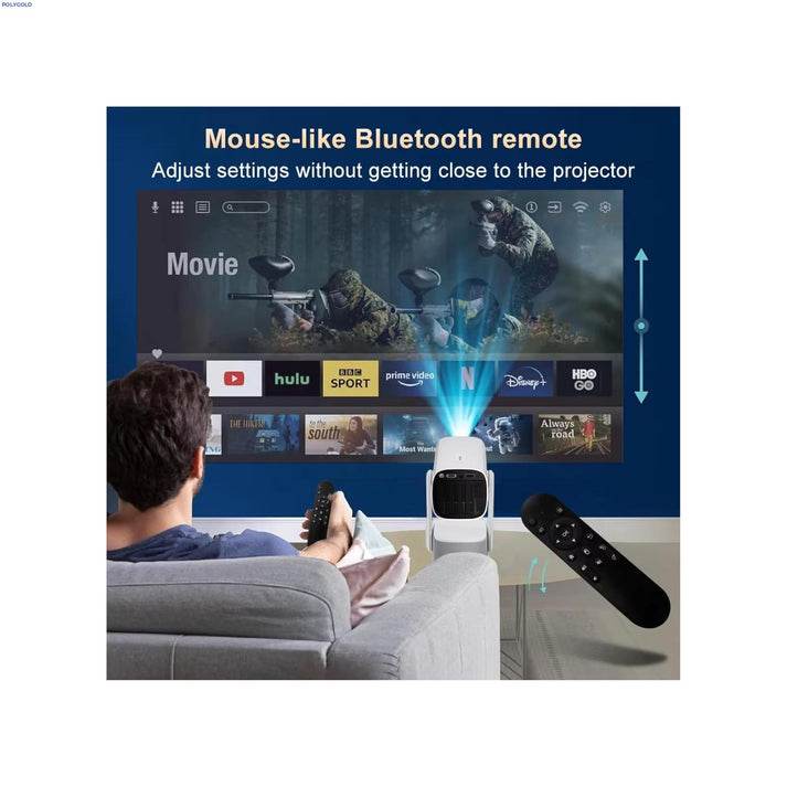 K2 Kablosuz Projektör Ultra HD, 4 Saat Şarj Kapasitesi, 300 ANSI, Wifi 6, Bluetooth 5.2, Android 11 - G5P - KolayMagza