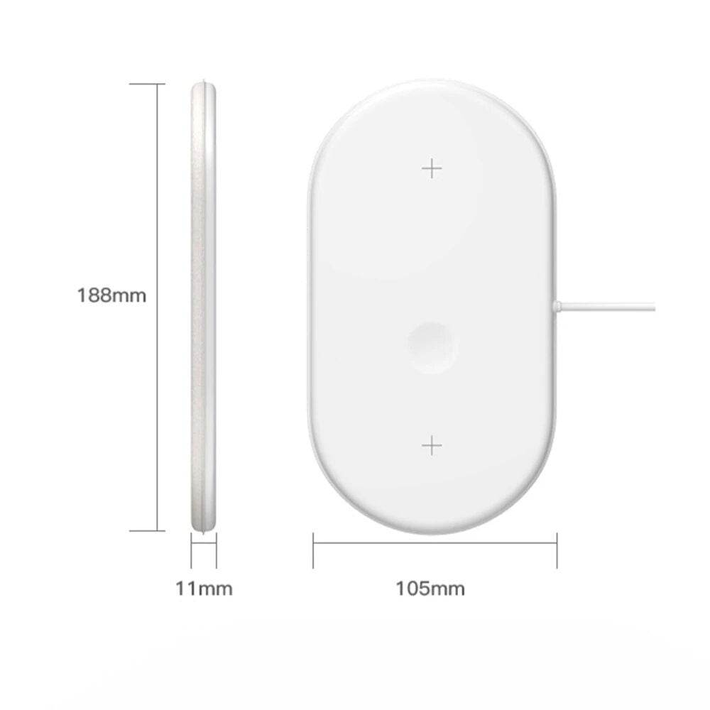 Air power 3ü1 arada telefon/saat/kulaklık kablosuz wirless masa üstü şarj cihazı - S3Z - KolayMagza
