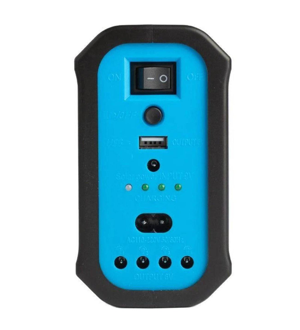 Güneş panelli 3 lambalı ve fenerli taşınabilir enerji bankı 9v/3v Aydınlatma Sistemi Solar Sistemli Kamp Lambası El Lambası Bahçe Lambası - G6U - KolayMagza