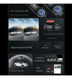 WİFİ çift ön arka 4K Araç içi Güvenlik Kamerası + Park Modu Kablosu Çift Kamera Kayıt Cihazı GPS Gece Görüşü mikrofonlu dash cam - G5V - KolayMagza KM Technology