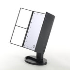 21 led ayaarlanabilir ışıklı masa üstü makyaj aynası 1x 2x 3x büyüteçli dokunmatik ekran - G3U - KolayMagza