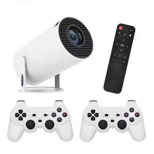2.4G wireless game projector with dual remote control, YouTube Netflix support, Ultra HD - G5X
